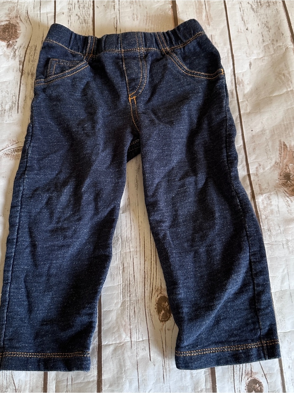Carter's denim faux leggings vguc 24 months